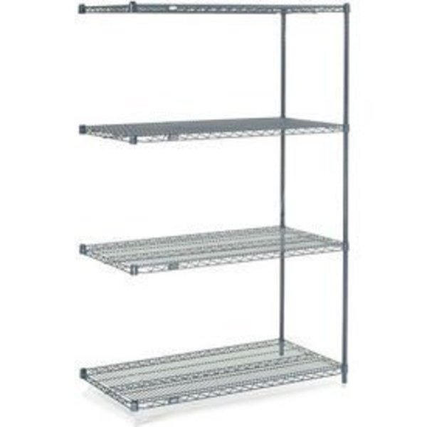 Global Equipment Nexelon    Wire Shelving Add-On, 24"W x 14"D x 86"H A14248N